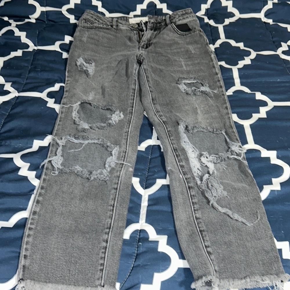 Pacsun Distressed Black Jeans - size 25